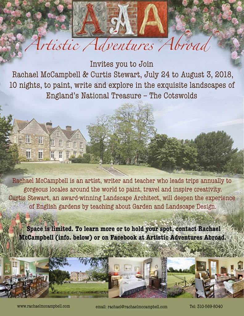 Artistic Adventures Abroad flyer