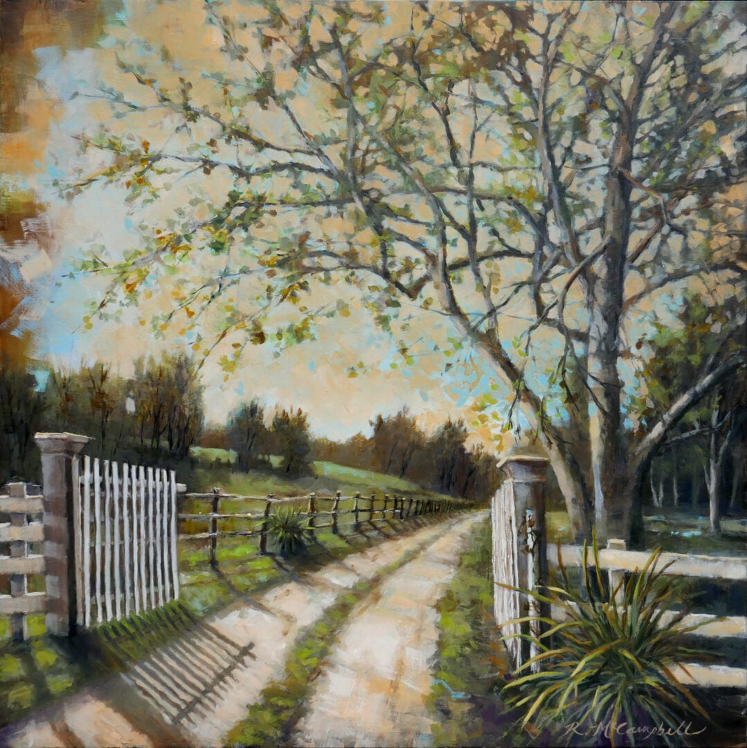 "Coming Home," Oil on Panel, 30 x 30 by Rachael McCampbell © 2019  SOLD
