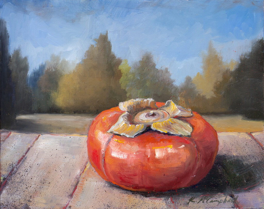 A persimmon painting