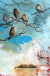 "Where Late The Sweet Birds Sang," acrylic on canvas, 2' w x 3' h by Rachael McCampbell © 2008   SOLD